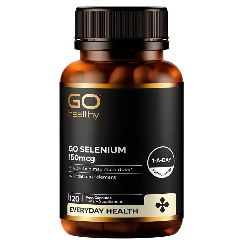 Go Healthy selenium 150mcg 120c 高之源 补硒胶囊 150mcg 120粒 提高免疫力保护肝脏抗氧化【保质期2029/04】